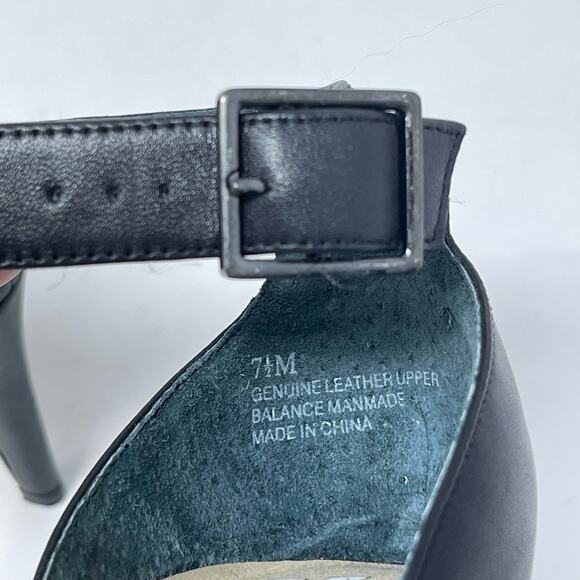 Nordstrom BP Black Suede D'Orsay Ankle Strap Pumps (7.5) - Picture 10 of 10